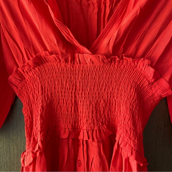 Zara Red Midi Dress - Picture 7 of 8